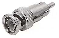 BNC male to RCA male adapter connector