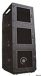 3 three module enclosure cabinet co-location for servers