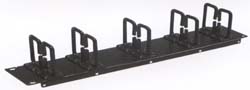 rack mount horizontal cable manager double ring 19 inch