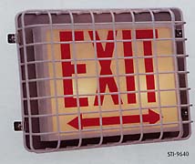 Installing this super tough cover is the solution to the exit signs that are at risk from either intentional or accidental damage.