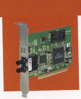 100BaseFX PCI Fiber LAN Adapter, Multimode ST Connector