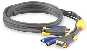 KVM Hydra cables are tangle-proof, single-cable design and combines monitor, keyboard and mouse cables into a single, flexible harness.