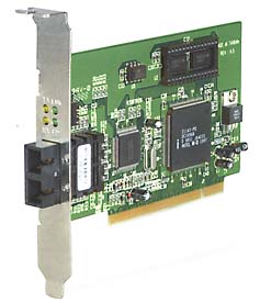 199BaseFX PCI Fiber LAN Adapter, Multimode SC Connector