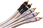 5 rca component video, audio cable