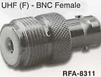 uhf female to bnc female connector