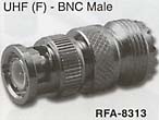 uhf female to bnc male connector