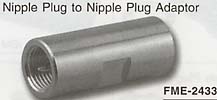 fme nipple plug to nipple plug adaptor connector