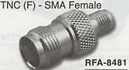 tnc female connector to sma female adaptor