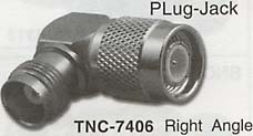 tnc right angle plug-jack connector