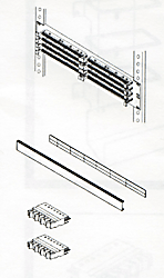 110 wiring block 19" rack mount kits