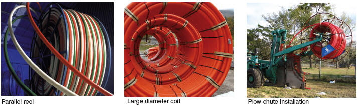 Perma-Guard Smoothwall Smooth-Wall Smooth Wall innerduct hdpe conduit duct is made in accordance with ASTM F2160 from high density polyethylene per ASTM D 3350, see specification PS-100 for more specification details. Ideally suited due to its excellent tensile strength for subdividing larger conduits by being pulled in as an innerduct, can be directionally bored, plowed and pull plowed.