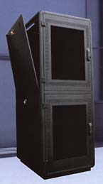 2 module co-location floor enclosure server cabinet