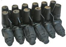Submersible, completely waterproof six port and  2 port  splice connector