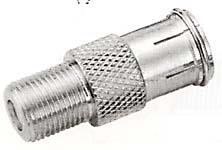 push-on male to female f-connector