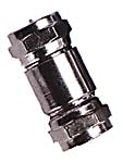 inline splice f connectors, double f male