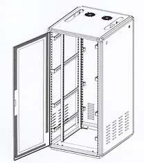 floor enclosure comes with 2 80 cfm fans
