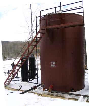 HDPE O&G Pipe to Holding Tank oil gas piping tube tubing