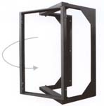 equipment rack open frame swing out design