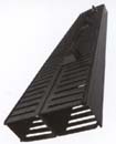 double finger duct with cover rack mount cable manager