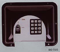 Fingerprint reader/recorder polycarbonate cover - smoke.