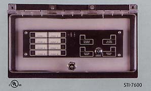 The largest Mega Stopper protects such units as fire control panels.
