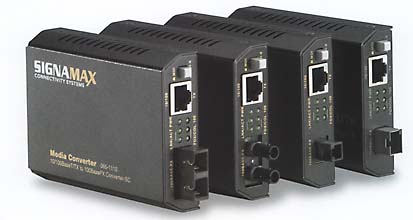 10/100 Switching Fiber Media Converters have a built-in switch that does the network sgementation to provide maximum fiber distance.