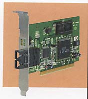 100BaseFX PCI Fiber LAN Adapter, Singlemode SC Connector