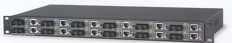 Signamax 12-Port Rack Mount Media Converter - a perfect solution for installaltions that utilize many of the same type of media converters.
