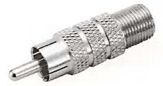 f  female to RCA male adapter connector