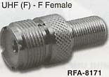 uhf female to f female connector