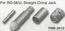 fme straight crimp jack connector