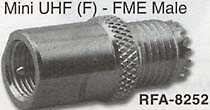 mini uhf female connector to fme male adaptor