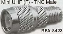 mini female connector to tnc male adaptor