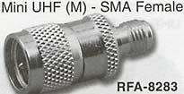 mini uhf male connector to sma female adaptor