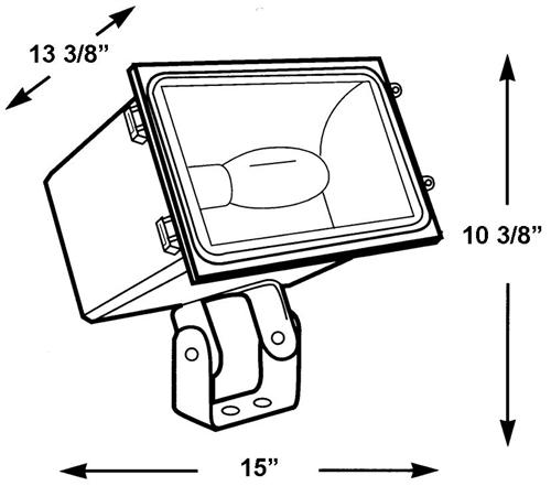Powerful Wet Location Large Size Outdoor Flood Light Floodlight Lighting for damp, dark areas