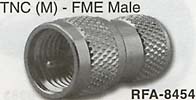 tnc male connector to fme male adaptor