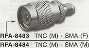 tnc male connector to sma female adaptor, tnc male connector to sma male adaptor