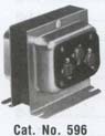 cat. no. 596 class 2 signaling transformers low voltage