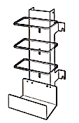 110 vertical wire manager trough